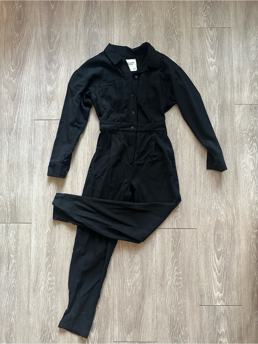 Abercrombie & Fitch Black Utility Jumpsuit